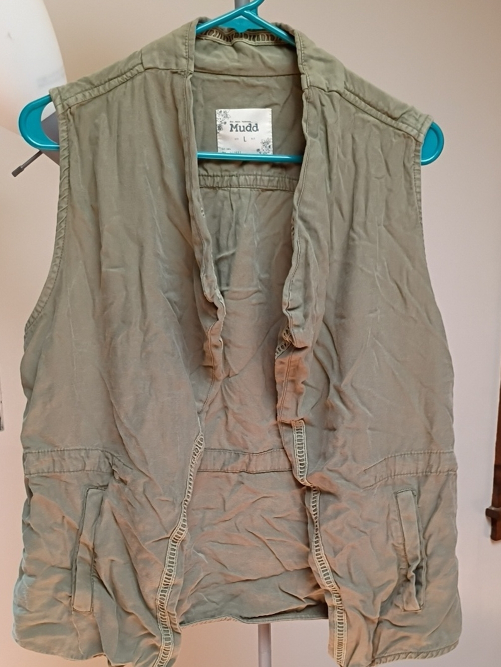 Mudd Women's Olive Green Utility Vest